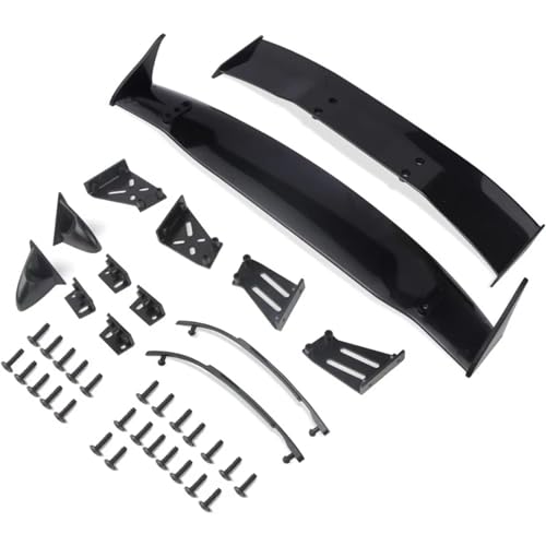 RC Modifications Spare Compatible with Tamiya 1/10 RC for Racing Drift Car Upgrade Parts 1set for Universal Rear Tail Spoiler Wing Mirror