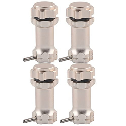 17mm Hex Hub, 4Pcs Aluminium Wheel Hubs Extension Conversion Adapter for 1:8 Ratio RC Model Car(Silver) - color: Silver