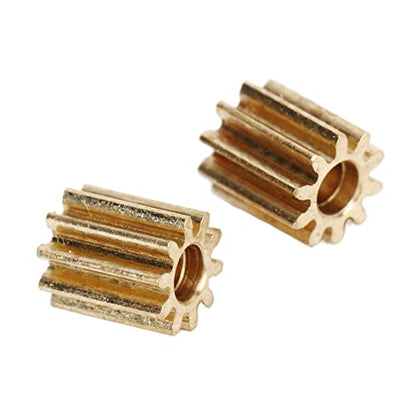 RC Car Brushed Motor Gear, Durable High Precision Replacement, 1/24 Scale RC Crawler Gear Set, 5PCS for RC Enthusiasts Beginners Off Road Crawling