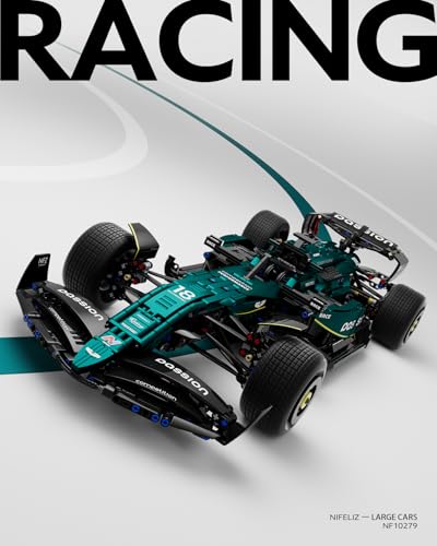 Nifeliz AM24 Formula 1 Racing Car Building Set, NF10279 | 1:8 Scale Collectible Set for Adults, Authentically Detailed Build and Display Model for Home or Office Décor