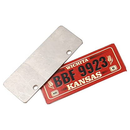 2PCS HIRCQOO Metal RC Car License Plate Decorations Accessories Compatible with Traxxas TRX-4 Tamiya CC01 Axial SCX10 D90 1/10 RC Crawler Car (BBF9923) - style: BBF9923