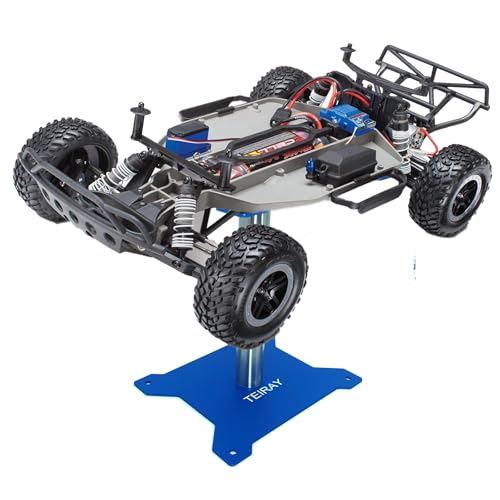 RC Car Repair Work Stand Repair Tool Set 360 Degree Rotation and 600 PCS RC Screws Kit and Screws Pallet Kit and RC Screwdrivers for 1/8 1/10 1/12 1/16 1/18 RC Car Truck Crawler (Blue) - color: Blue