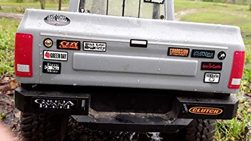 Bumper/Window Decals for RC Scale cralwer Accessory - 4 Styles to Choose from - for: Axial SCX10 II RC4WD Redcat Gen8 TRX4 Vanquish VS4-10 Stickers (Rock) - color: Black / Multi-color