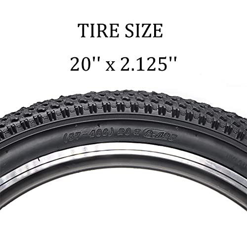 Hycline Mountain Bike Tire: 20/24/26/27.5-inch Folding Replacement High-Performance Wear-Resistant Bicycle Tires for MTB Off-Road Bike - size: 20x2.125 30TPI, style: Qty 1 Tire