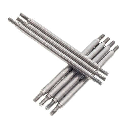 7PCS Stainless Steel Straight Pull Rod Linkage Tie Rod RC Upgraded Parts for REDCAT GEN8 RC Car - color: Straight Pull Rod