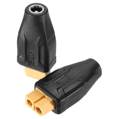 MECCANIXITY 2 Pack XT60 Adapter, XT60 Female to DC5525 Female 5.5 x 2.5mm Wireless Adapter, XT60 Connectors Wireless for Solar Panel, Laptop Power Supply - style: XT60 Female to DC5525 Female