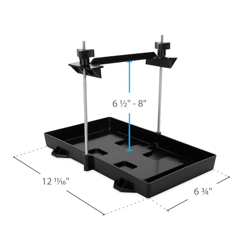 Camco RV Large Battery Hold-Down Tray - Holds Automotive, RV, and Marine Batteries to Stop Movement During Transportation (55404) - color: black, size: 1 Count (Pack of 1)