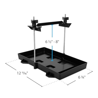 Camco RV Large Battery Hold-Down Tray - Holds Automotive, RV, and Marine Batteries to Stop Movement During Transportation (55404) - color: black, size: 1 Count (Pack of 1)