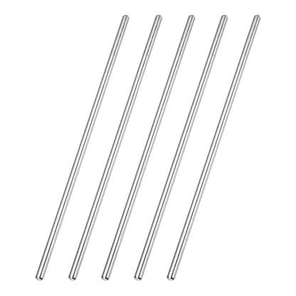 MECCANIXITY 5 Pack Dowel Pin Wheel, 5x200mm Steel Hex Wheel Hub Nut Pin Replacement for DIY RC Car Truck Boat Helicopter Model Part, Silver - size: 5x200mm