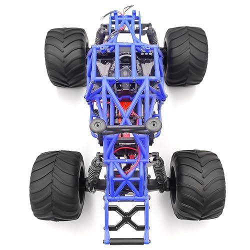 RC Rear Frame Brace Aluminium Alloy Rear Chassis Frame Brace Rear Support Bracket Comaptible with LOSI 1/18 Mini LMT 4WD RC Monster Truck Upgrade Part