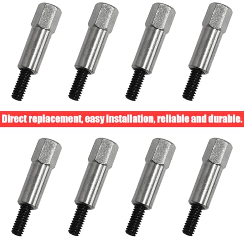 YALOK Chrome Valve Cover Bolt Kit, 8 Pcs Stainless Steel Covers Bolt Set, Small Block Car Stud Nut, Replacement for 283 305 327 350 383, Engine SBC Stud Kit, Automotive Replacing Parts