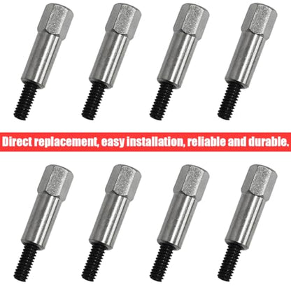 YALOK Chrome Valve Cover Bolt Kit, 8 Pcs Stainless Steel Covers Bolt Set, Small Block Car Stud Nut, Replacement for 283 305 327 350 383, Engine SBC Stud Kit, Automotive Replacing Parts