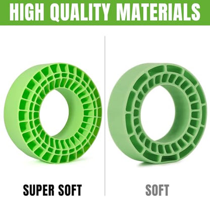 4PCS RC Silicone Tire Inserts for 1/10 Crawlers 132-134mm 2.2" Tire | Soft Silicone Rubber Peplaces Foam.Waterproof Provides Traction & Sidewall Support Fits 2.2" Tires