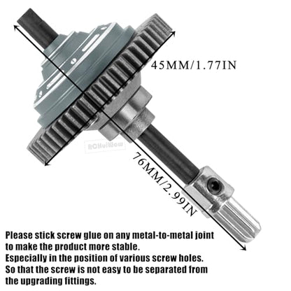 RC 54T Center Diff Gear Upgrades Part for 1/10 Slash 4x4,Slash 4x4 VXL,Rustler 4x4,Rustler 4x4 VXL,Stampede 4x4,Stampede 4x4 VXL,Hoss 4x4 VXL,Metal 54T Gear Slipper Clutch,Titanium - color: Titanium(1pcs)