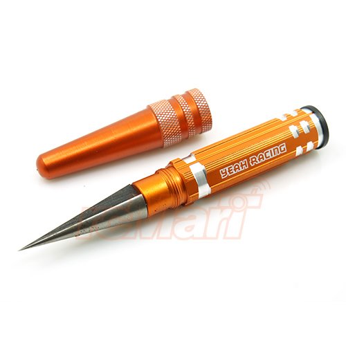 Yeah Racing Aluminum Body Mounting Hole Reamer 0-14mm Orange #YT-0178OR