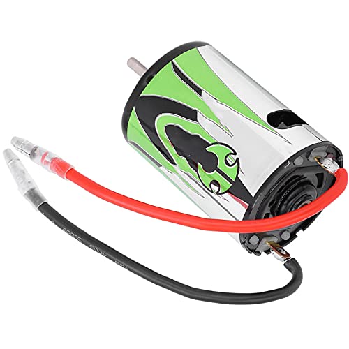 540 27T RC Motor Electric Motor Brushed 14.4V Green Metal Lightweight Easy Install RC Accessory Replacement Part with Exquisite Workmanship for 1/10 Crawler Racing Car