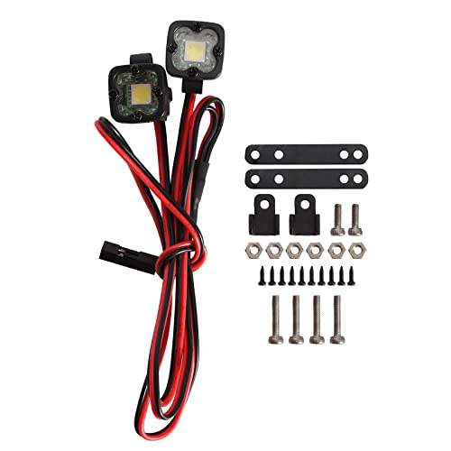 INJORA LED Light Headlight for TRX-4 TRX6 SCX10 90046 Wraith Redcat Gen8 - size: 4 Count (Pack of 1)