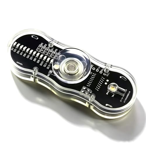 ISolderStore Soldering Projects LED Rotating Gyroscope DIY Kit 2 Leaves Gyroscope SMD Soldering Practice Kit Electronics Kit for Students