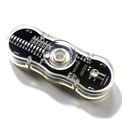 ISolderStore Soldering Projects LED Rotating Gyroscope DIY Kit 2 Leaves Gyroscope SMD Soldering Practice Kit Electronics Kit for Students