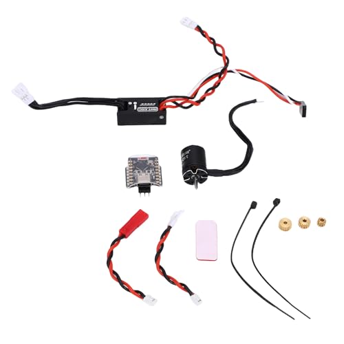FTVOGUE RC Motor ESC Combo 50A Brushless Power Kit for 1/24 1/18 1/16 1/12 Crawler Cars with WiFi Link Adapter Design Programmable Parameters 3A BEC Output