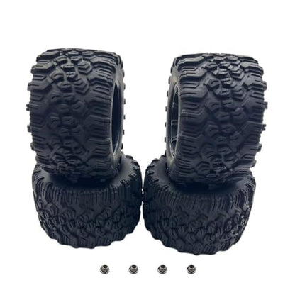 Preglued Larger RC 2.8" Monster Truck Tires and Wheels Mounted 12mm Hex for 1/10 Traxxas Stampede Rustler VXL 4x4 2WD Redcat Volcano EPX Pro-Upgrade 1/10 Scale RC Truck Tires Wheels MT Tyres - style: 2.8 RC truck tires 1/10