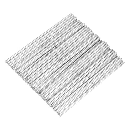 MECCANIXITY 80pcs 2.5mmx100mm Toys Shaft Round Rod Axles Drive Shaft for DIY RC Car Truck Boat Helicopter Model Part, Silver - size: 2.5mmx100mm