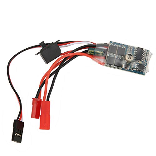 RC Motor Speed Controller, 30A 4-8V ESC Two Way Sensorless Brushless Motor Electric Speed Controller for 1/16 1/18 1/24 Car Boat (with Brake) Rc Speed Controller - size: with brake