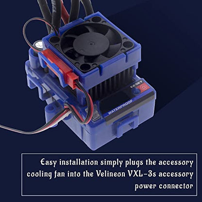 GLOBACT VXL-3s ESC Cooling Fan for 1/10 Traxxas Slash Stampede Rustler 4X4 | Replace 3340