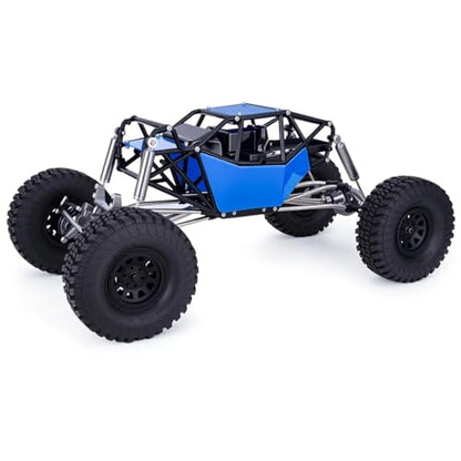 AMK RC Crawler Roll Cage, 1/10 Scale Nylon Rock Buggy Body Cage for Axial SCX10 SCX10 II, Durable RC Rock Crawler Upgrade Part (Blue) - color: Blue