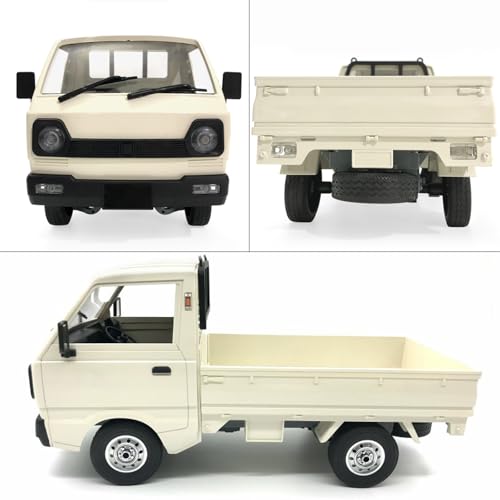 D12 RC Pickup Truck 1/10 Scale Racing Drift Cars RC Vehicle Climbing Car for Adults, Throttle & Steering Control Cargo Truck Van Toy with Led Lights