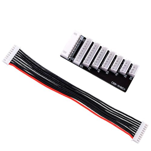 2-8S Lipo Balance Charging Board XH Connector for iCharger 308 406 408 Duo | Supports 2S-8S Lipo/LiHv, XH connector plug, works with Icharger 308/406/408 Duo ISDT Charger, 22AWG silicon wire,lightweight