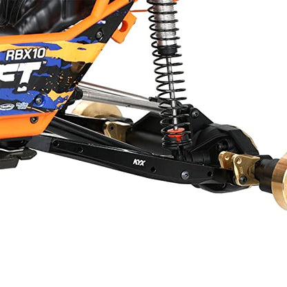 KYX Racing Stainless Steel Rear Trailing Arms Linkage Link Set Upgrades Accessories for RC Crawler Car Axial RBX10 RYFT