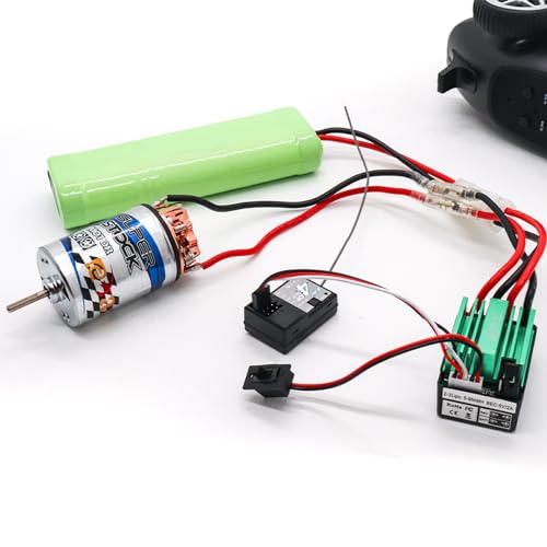 RC Motor 550 11T Brushed Motor Waterproof Stainless Steel Shell Brushed Motor Climbing Car Large Torque Motor Replacement for Slash TRX4 TRX6 G63 ARRMA AXIAL - size: 11 T
