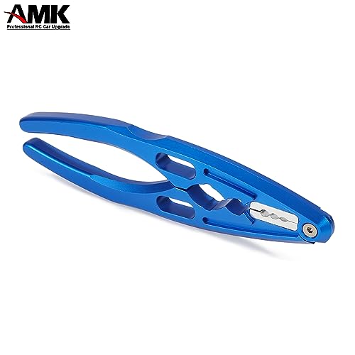AMK M4 Link Rod Ends 4mm RC Ball Joint Assembly Tool Shock Clamp Shaft Holder for 1/10 Scale Accessories Axial SCX10 TRX6 Capra D90 TF2 CC01 TRX4 Upgrades (Red) - color: Red