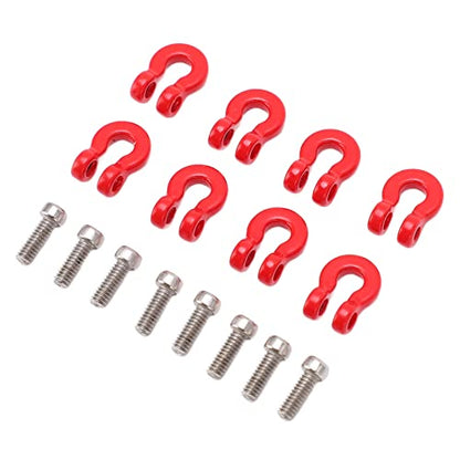 Metal Front Rear Bumper Trailer Hook Tow Shackle, Rescue Hook for Axial Scx24 1/24 Remote Control Car