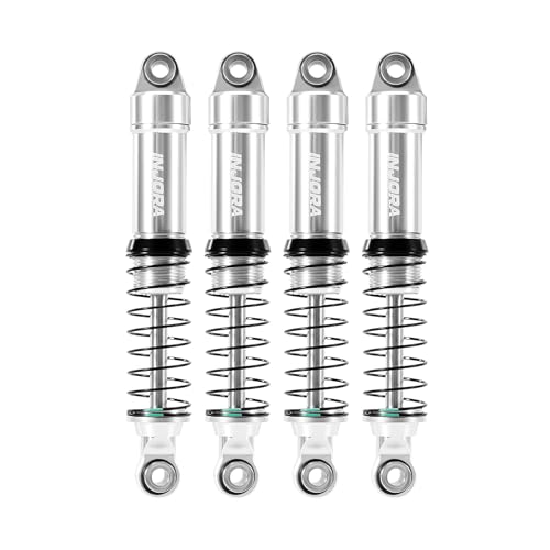 INJORA Silver Aluminum LS 59mm Oil Shock for Redcat Ascent-18 HPI Venture18 - color: Silver