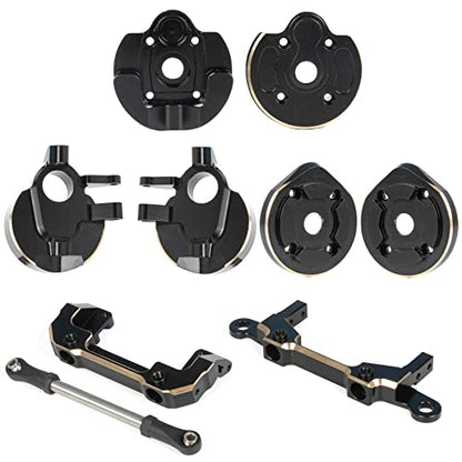 UTB10 Brass Counter Weight Axle Housing Black Coating for Axial RC Crawler 1/10 UTB10 Capra Unlimited Trail Buggy RTR 1.9 4WS Upgrade Part (F- 4-in-1 UTB10 Brass) - color: F- 4-in-1 Utb10 Brass