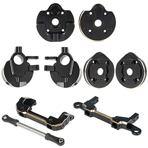 UTB10 Brass Counter Weight Axle Housing Black Coating for Axial RC Crawler 1/10 UTB10 Capra Unlimited Trail Buggy RTR 1.9 4WS Upgrade Part (F- 4-in-1 UTB10 Brass) - color: F- 4-in-1 Utb10 Brass