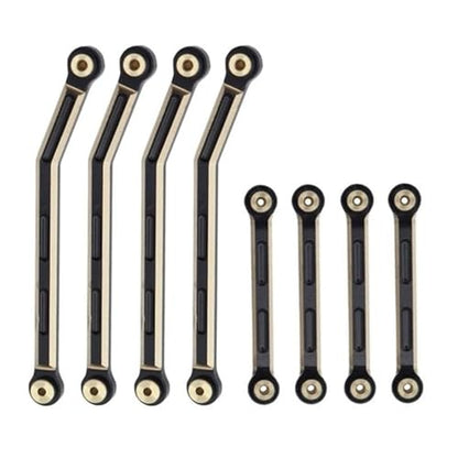 Front Rear Drive Shaft for AXIAL AX24 1/24 RC Crawler Car Replacement Upgrade Parts 8Pcs Metal Chassis Link Set Rod Linkage Links