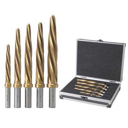 3/8", 1/2", 9/16", 5/8", 3/4" 5Pcs M2 Chucking Reamer Set - size: M2 Set (5PCS)