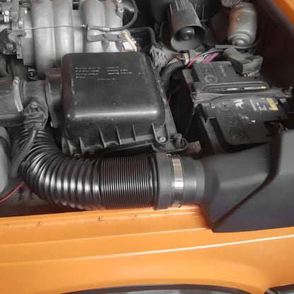 Bittwee 3 Inch Car Cold Air Intake Pipe, Adjustable Cooling Air Intake System Hose with Length from 10" to 40", Automotive Flexible Turbo Inlet Tube Pipe, Compatible with Most Vehicle