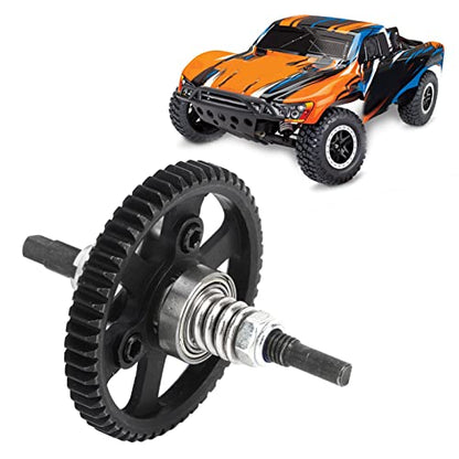 54T RC Differential Slipper Clutch, Diff Gear Spur Gear Assembly Aluminum Steel Differential Gear Slipper Clutch for 4x4 1/10 RC Car (Silver) - color: Silver
