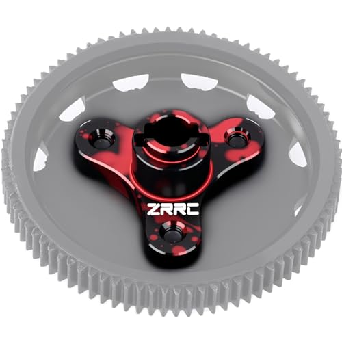 Aluminum RC Slipper Clutch Eliminator Gears for 2WD Traxxas 1/10 Stampede/Slash/Rustler/Bandit VXL XL5 Transmissions Gearbox Case Upgrades (Red-Black) - color: Red-black