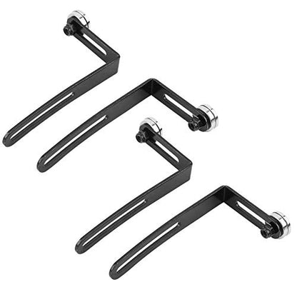 VBESTLIFE Body Mount Bracket for RC Car Shell, 4Pcs Magnetic L Bracket with Strong Magnet for 1/10 Scale RC Crawler, Metal Replacement Mounts for Axial SCX10, Easy Install Shell Mounting