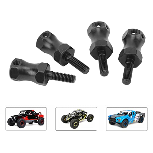 Hex Wheel Hub Adapter, Steel Reinforced Strength 15mm Widen RC Car Wheel Extension 4Pcs Set for RC Hobbyists Off-Road Racing Baja Style Enthusiasts