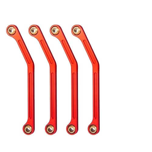 RC Links Linkage Compatible with Kyosho for MINI-Z 4X4 for Jimny 32523 1/18 RC Crawler Truck Car Upgrade Parts 4PCS Metal Steering Linkage Link Rod(Red) - color: Red
