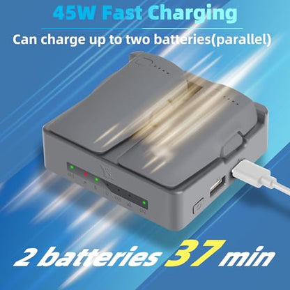 Taoke Two-Way Parallel Charging Hub Compatible with DJI Neo 2 | Fast USB Output Power Source Charger for Neo 2 Parallel Battery Charger with Storage Mode