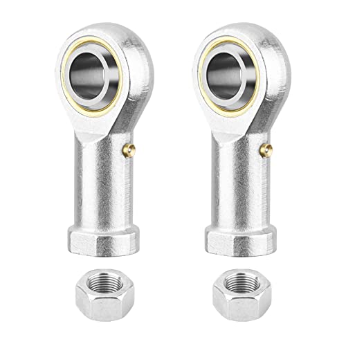 PHS12 Rod End Bearing, 2pcs 12mm Bore Pre-Lubricated M12x1.75mm Metric Female Thread Right Hand Heim Joint with Jam Nuts - size: 12mm, style: PHS