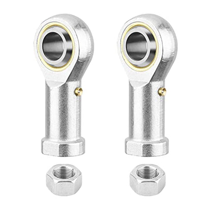 PHS12 Rod End Bearing, 2pcs 12mm Bore Pre-Lubricated M12x1.75mm Metric Female Thread Right Hand Heim Joint with Jam Nuts - size: 12mm, style: PHS