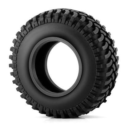 RC Tires 1.9inch 4Pcs RC Rubber Wheel Tyre 100mm | With Foam Insert, For 1/10 Axial SCX10 TRX4 D90, RC Crawler Car